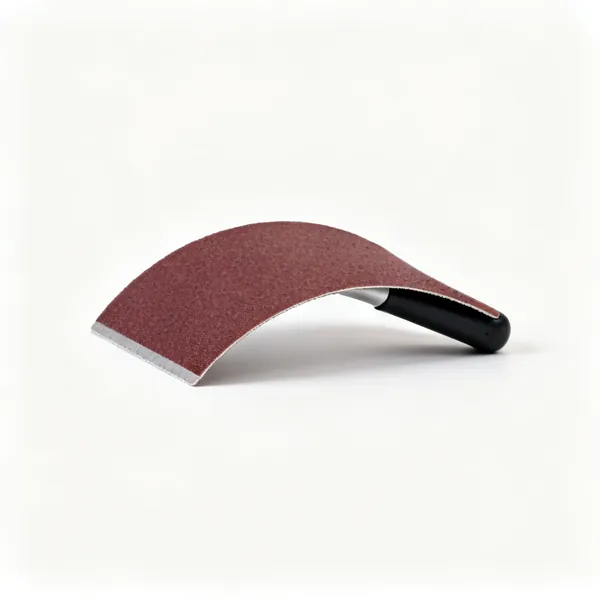 Flexible sanding pad: A flexible curved sanding pad