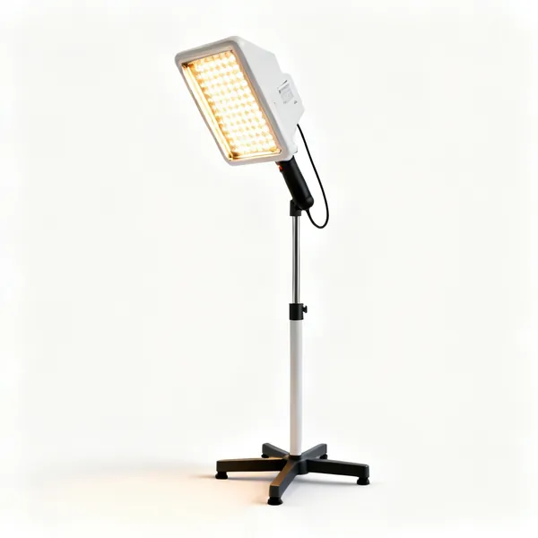 Infrared drying lamp: An infrared paint curing lamp on a stand