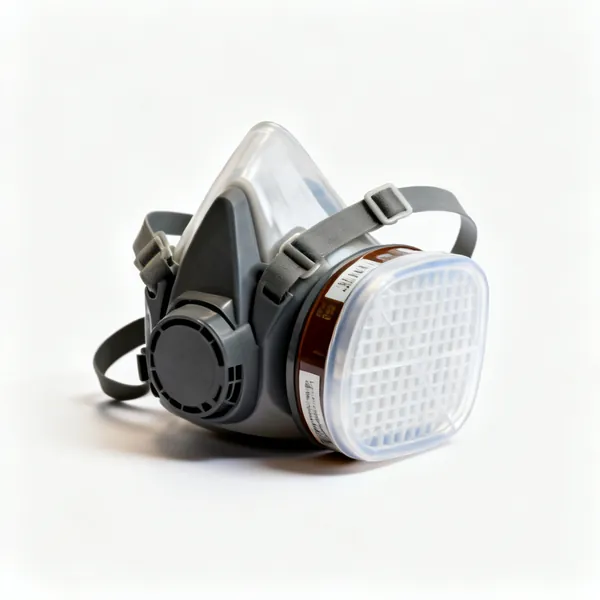 A cartridge respirator mask
