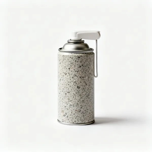 An aerosol can of textured stone chip coating