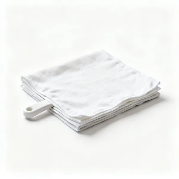 A folded tack cloth