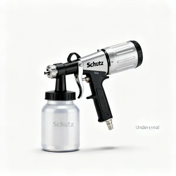Underseal gun: A schutz underseal spray gun with a canister