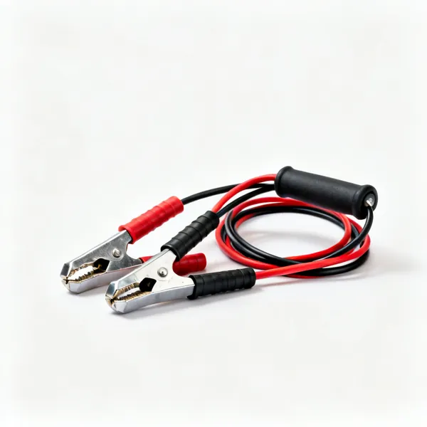 Jump leads or booster: A pair of heavy duty jump leads with clamps