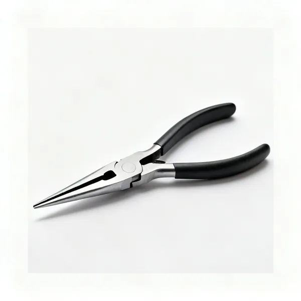 A pair of long nose pliers with slim tapered jaws