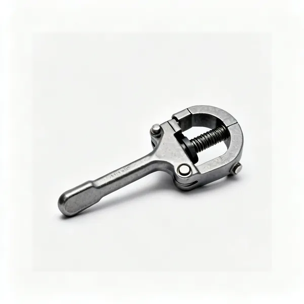 A brake caliper piston clamp with a screw thread