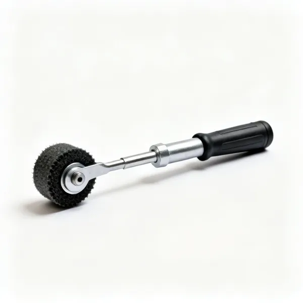 A stud extractor tool with an eccentric roller