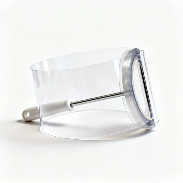 Acetate strips: A roll of clear acetate cake collar strips