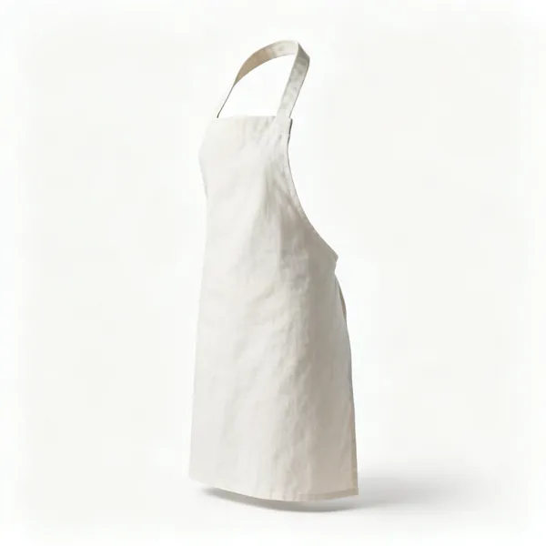 A cotton kitchen apron