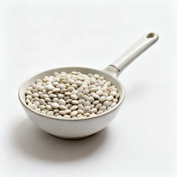 Ceramic baking beans in a bowl