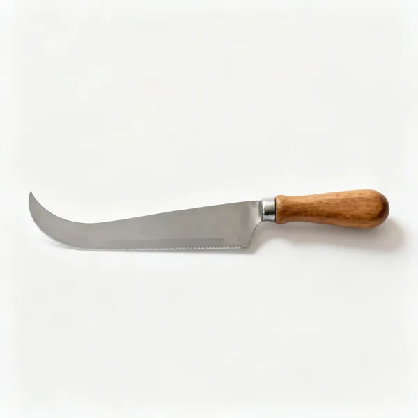 A bread lame scoring tool with a curved blade