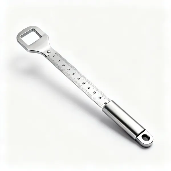 Baking ruler: A stainless steel ruler with centimetre markings