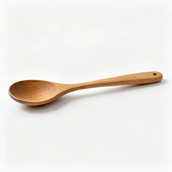 Wooden spoon: A wooden mixing spoon