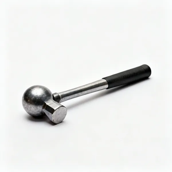 A ball pein hammer