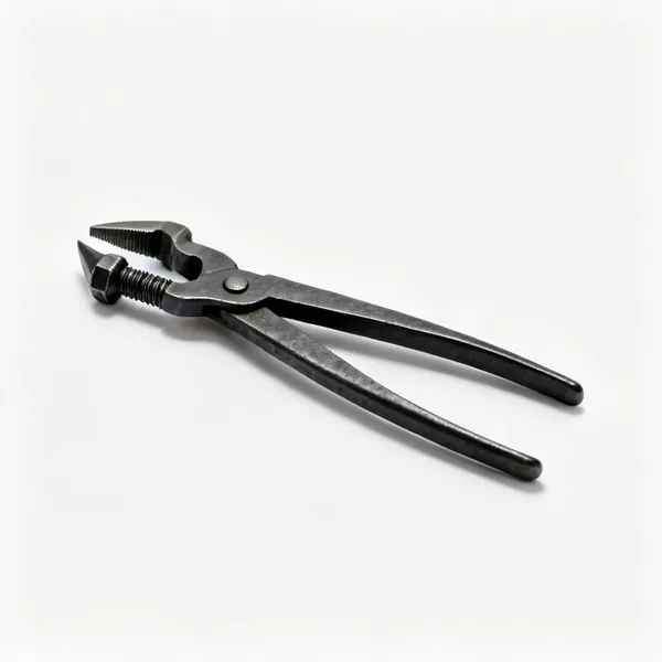 A pair of blacksmith bolt tongs