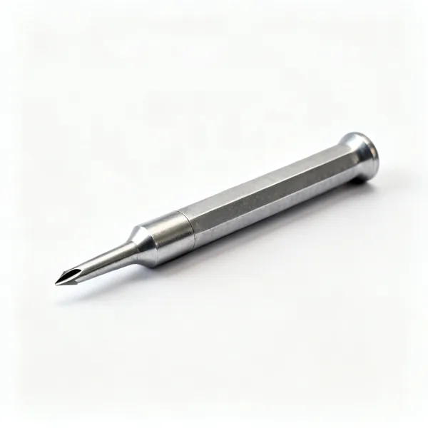 A steel centre punch