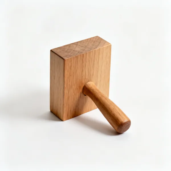 A wooden dishing form block