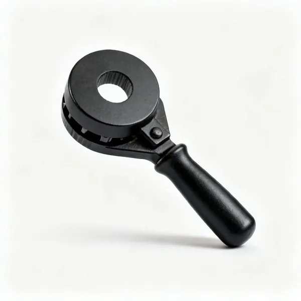 Round punch: A round blacksmith hole punch