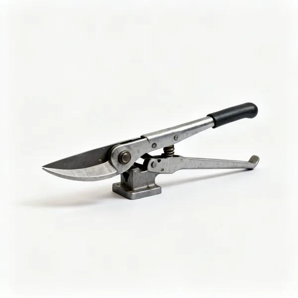 Bench shear: A bench mounted metal shear