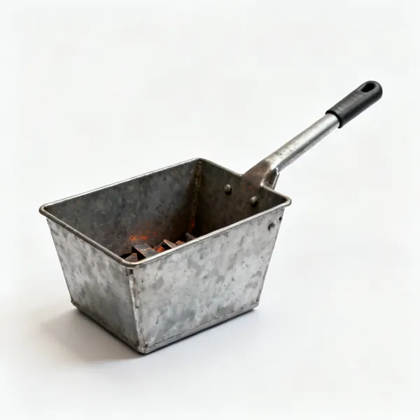 Hot scrap bin: A steel bin for hot metal offcuts