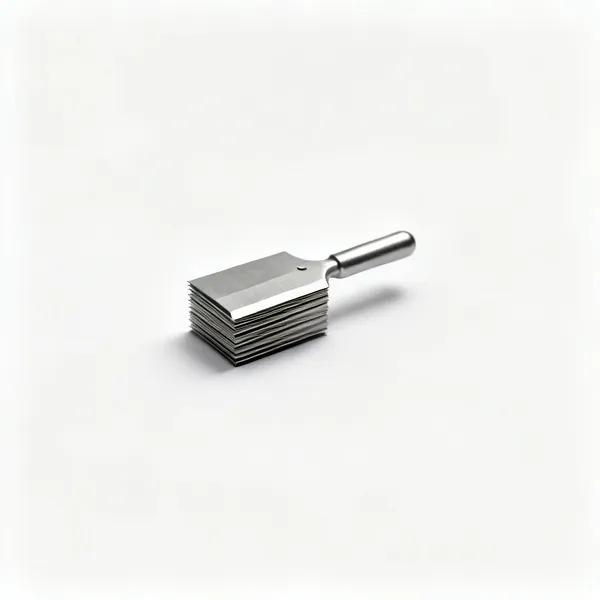 Mount cutter blades: A small stack of thin steel mount cutter replacement blades