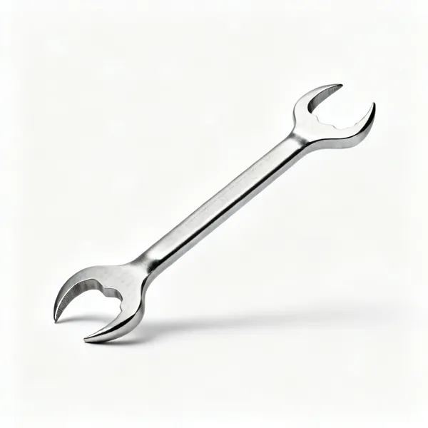 A steel cat's paw nail puller with a curved claw at each end