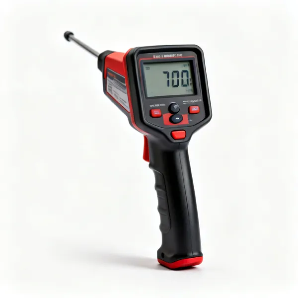 A handheld electronic cable and pipe detector with a digital display