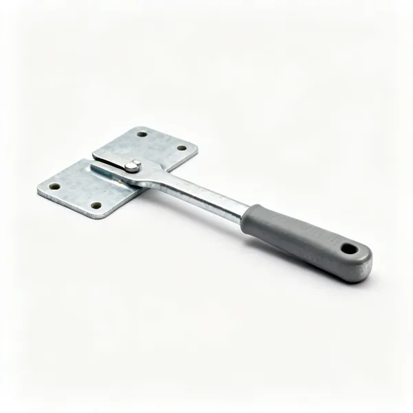 A pair of flat galvanised steel backing plates with pre drilled holes