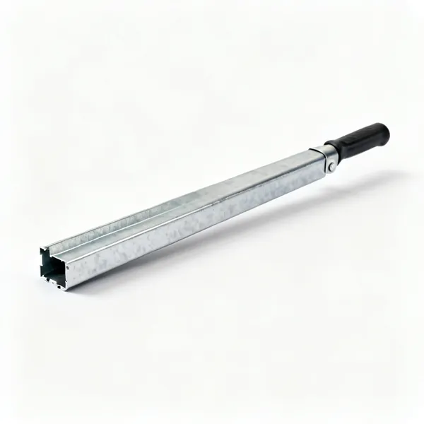 Resilient bar: A length of galvanised steel resilient acoustic bar channel