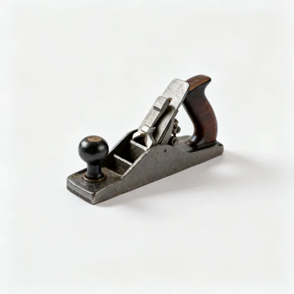 A small block plane with a cast body and adjustable mouth