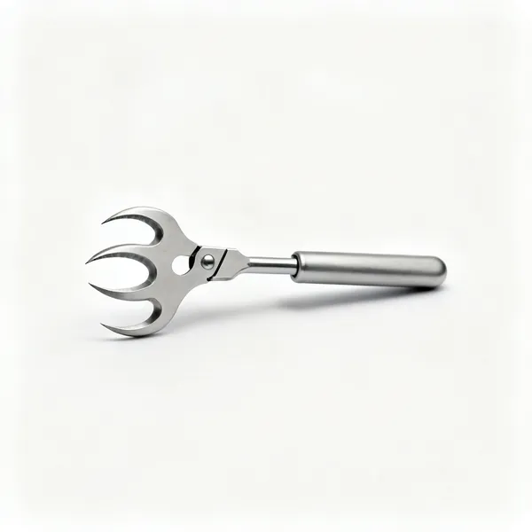 A cat's paw nail puller with sharpened curved claws