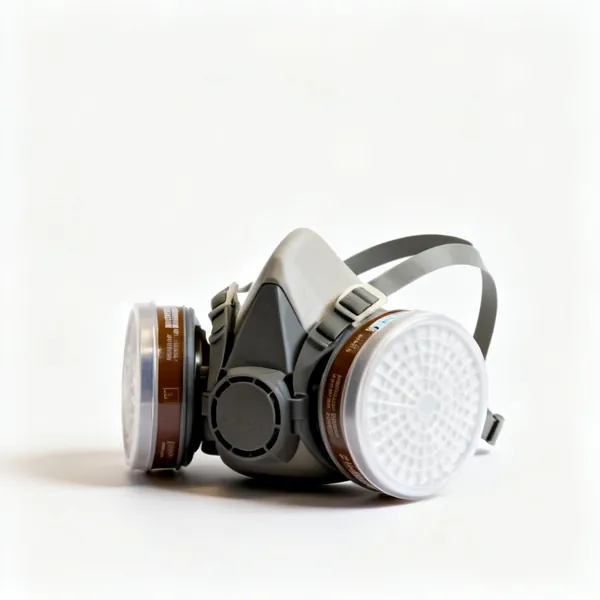 Dust mask: A half face dust respirator with twin filters