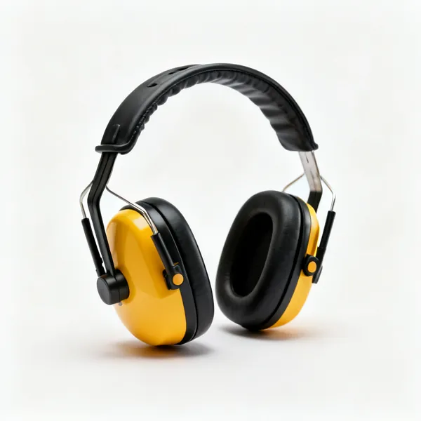 A pair of over ear protective ear defenders