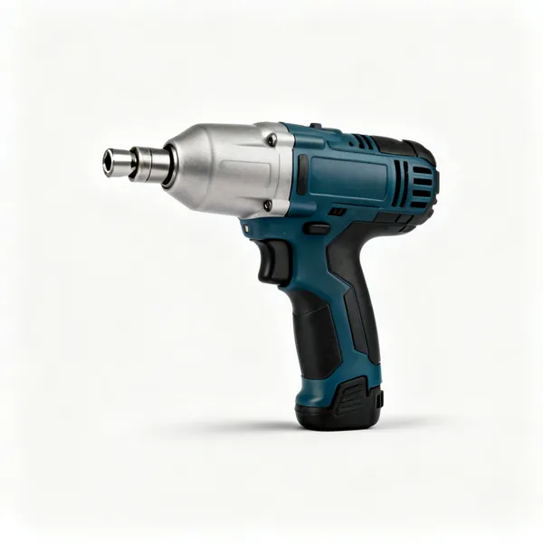 A cordless impact driver with a hex quick release chuck