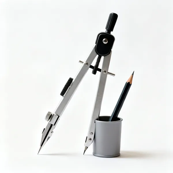 Scribe: A scribing tool with a compass point and a pencil holder