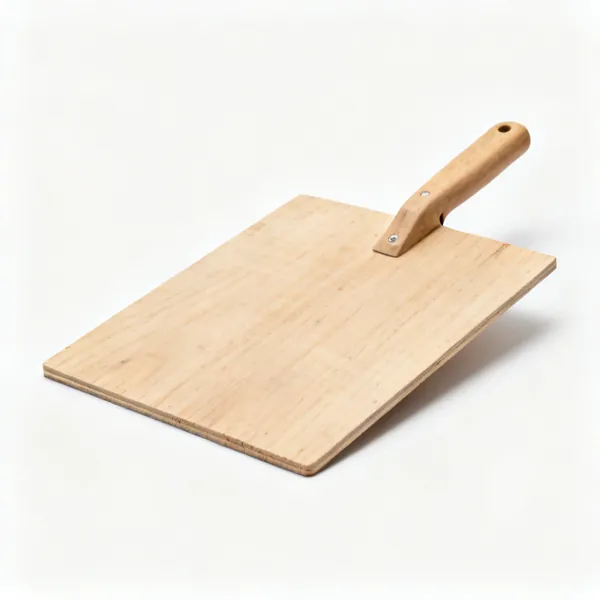 A large flat plywood mixing banker board