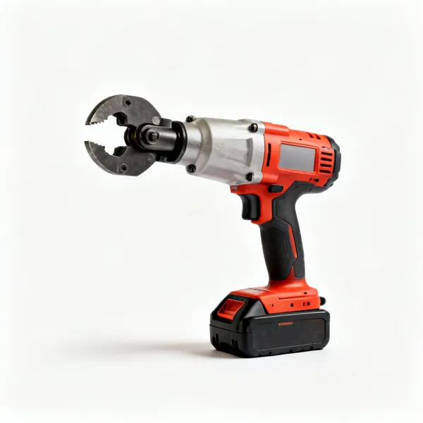 Cordless bender: A cordless electric rebar bender with a bending head and a battery