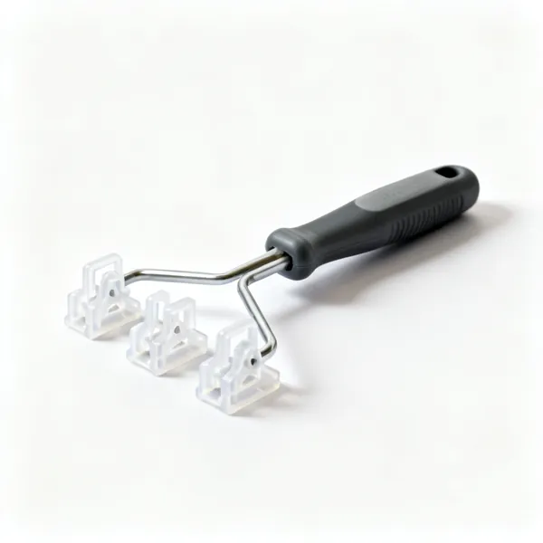 Mesh clips: Several plastic reinforcing mesh joining clips