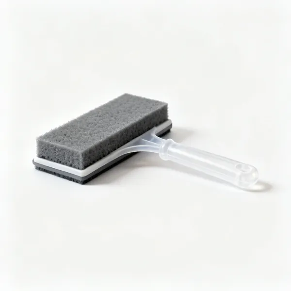 Sponge float: A rectangular sponge faced float with a plastic handle