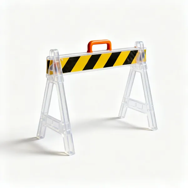Barriers & tape: Plastic site barriers and hazard tape