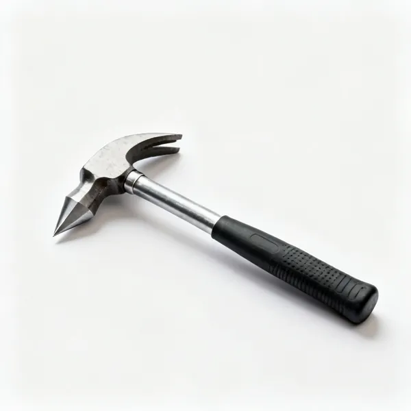 A chipping hammer with a pointed end