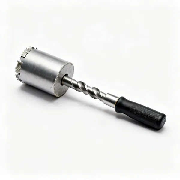 A diamond core drill with a barrel bit