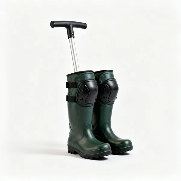 A pair of waterproof knee pads