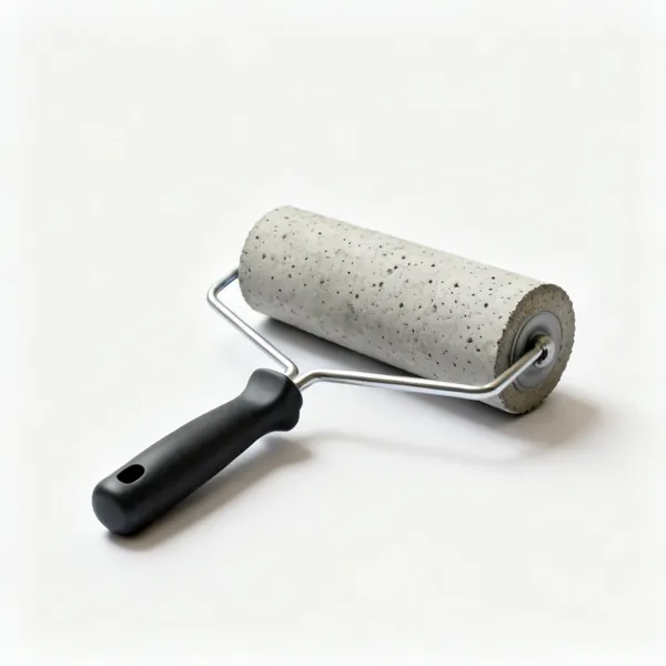 A patterned concrete texture roller