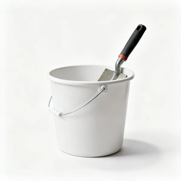 Settling bucket: A bucket for washing concrete tools