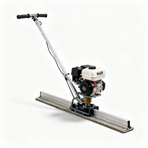 Vibrating screed: A petrol vibrating concrete screed beam