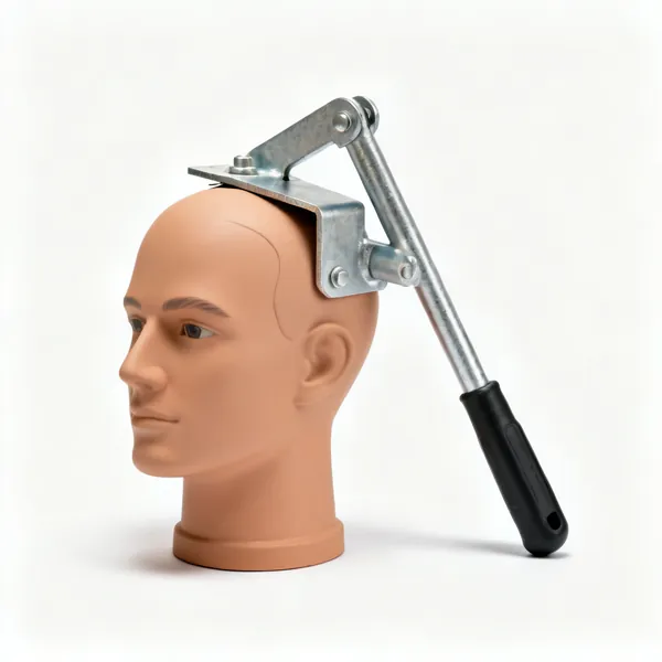 Strongboy supports: A metal strongboy masonry support bracket that fits onto a prop head