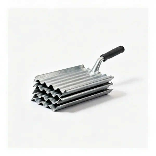 Three interlocking corrugated steel trench sheets stacked