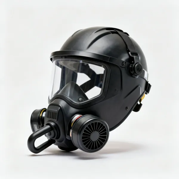 Powered respirator: A powered air purifying respirator helmet with a visor and a fan unit