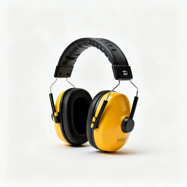 A pair of over ear safety ear defenders