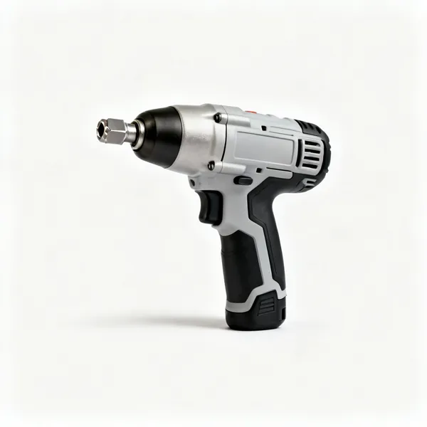 A cordless impact driver with a hex chuck